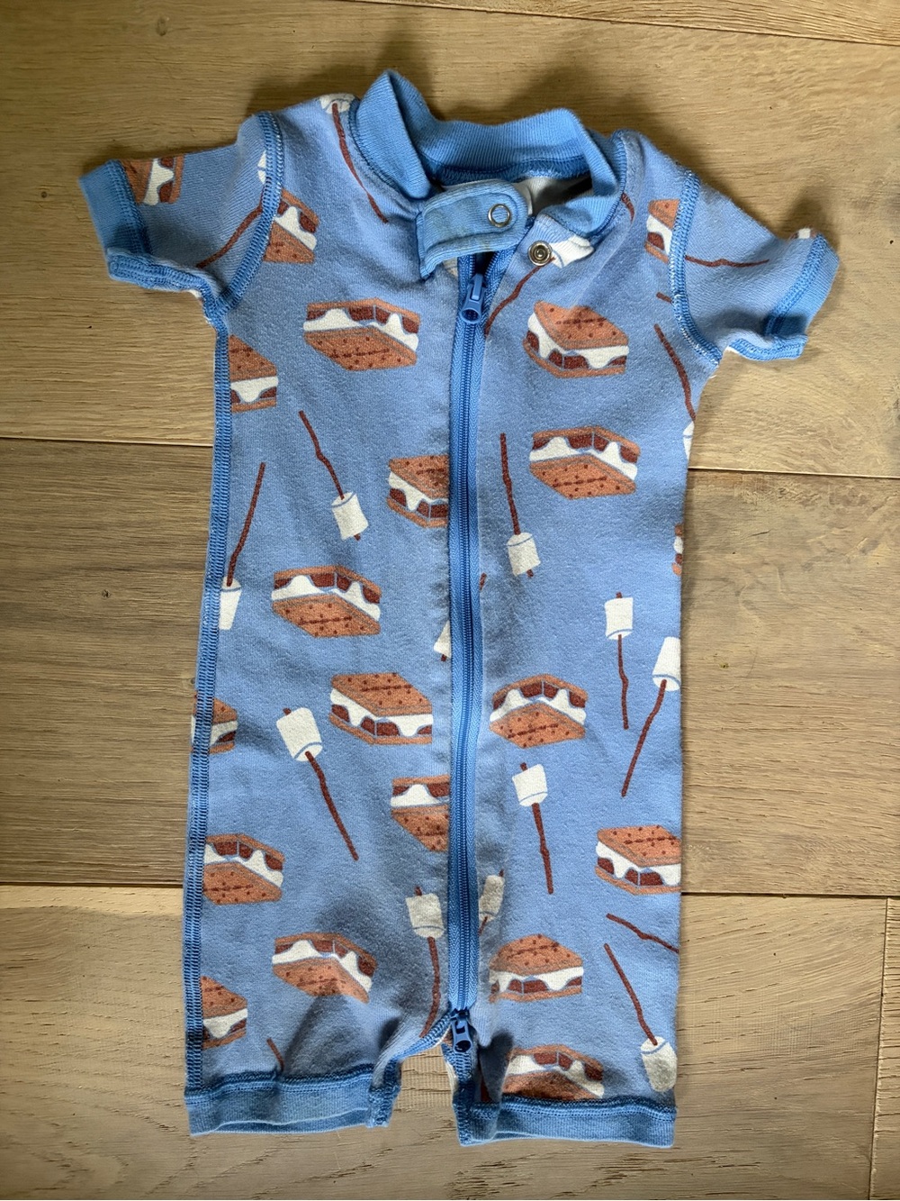 Hanna Andersson s’mores shortie pajamas 6-12 months